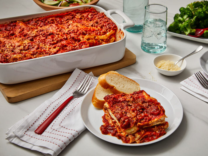 Image of prepared Easy Classic Lasagna made with Prego® Traditional Italian Sauce