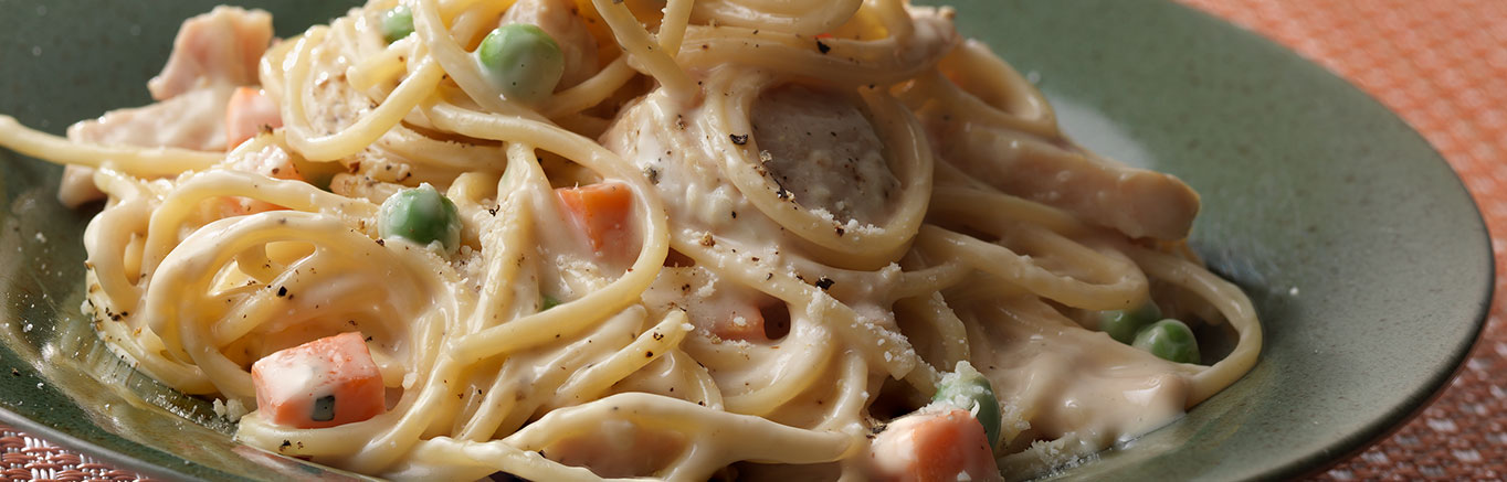 Image of prepared Creamy Turkey Primavera