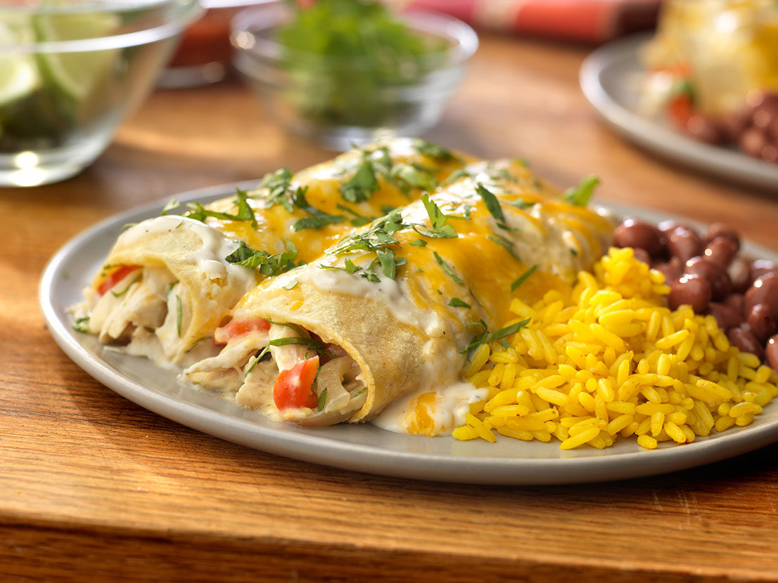 Image of prepared Enchiladas Suizas recipe