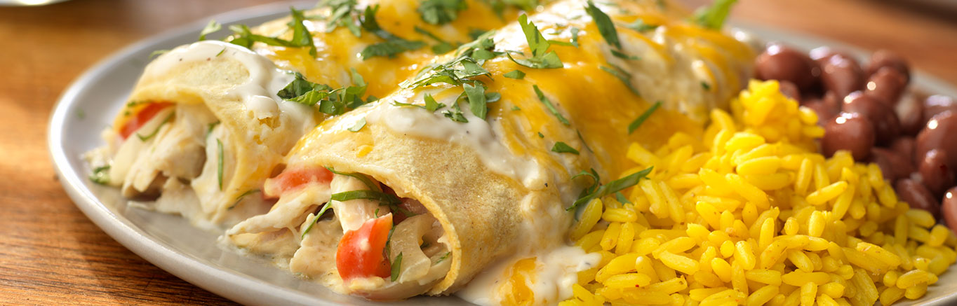 Image of prepared Enchiladas Suizas recipe