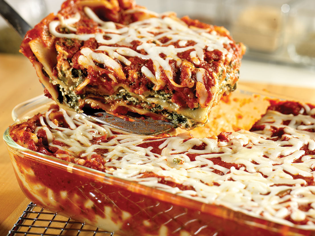 Image of prepared Extra-Easy Spinach Lasagna