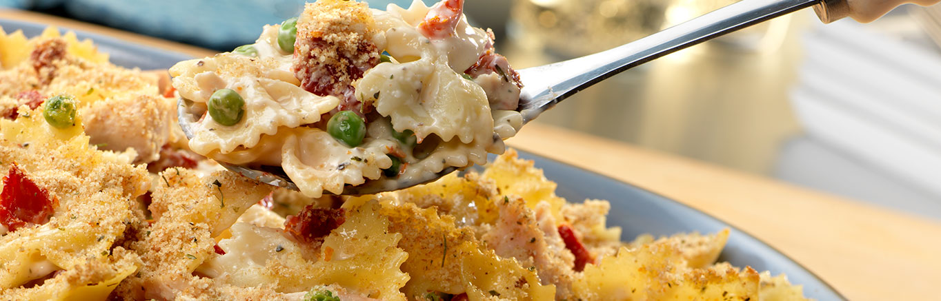 Image of prepared Farfalle Tuna Casserole