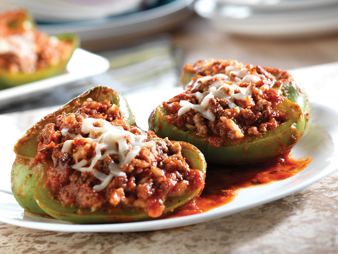 Image of prepared Good-For-You Stuffed Peppers