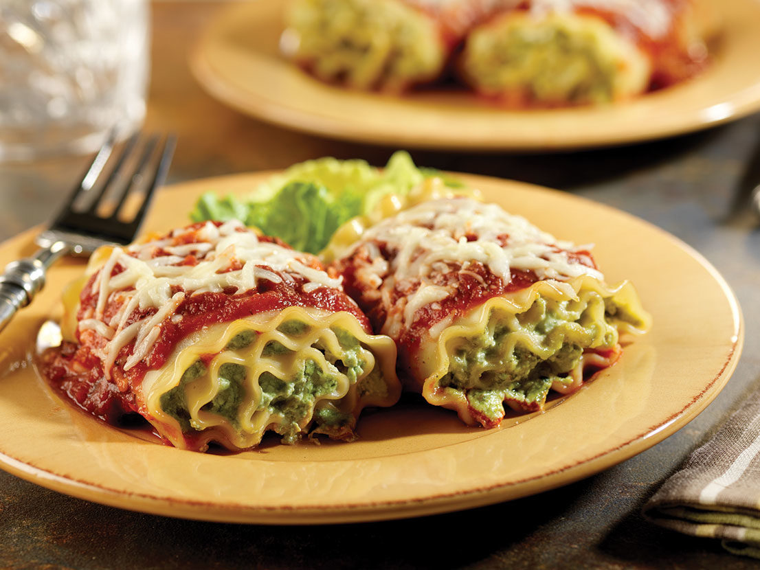 Image of the prepared Lasagna Roll-Ups recipe