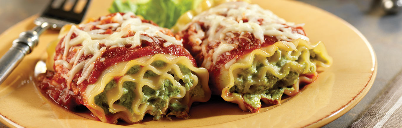 Image of the prepared Lasagna Roll-Ups recipe