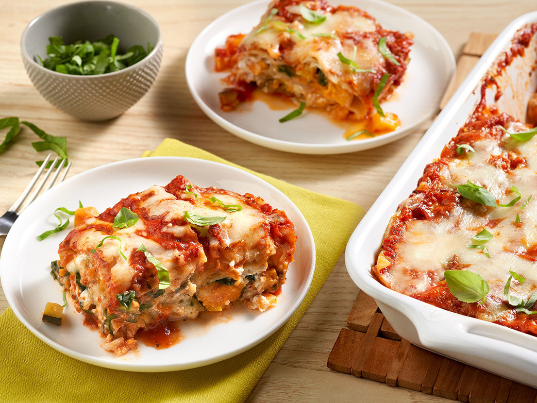 Image of prepared Low FODMAP Vegetable Lasagna recipe