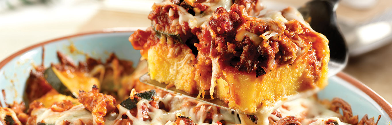 Image of prepared Polenta Sausage Bakes recipe