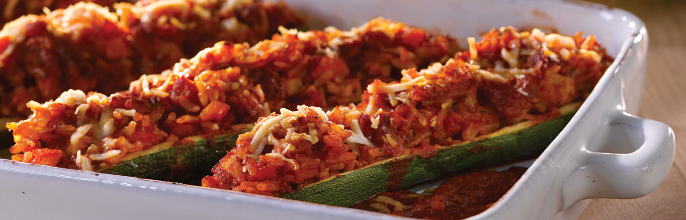 Image of prepared Stuffed Zucchini recipe