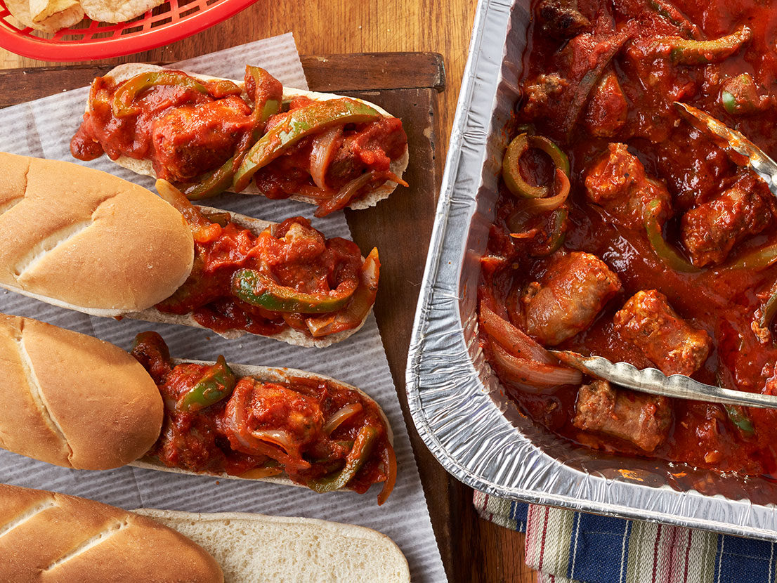 Image of prepared Sausage & Peppers for a Dozen