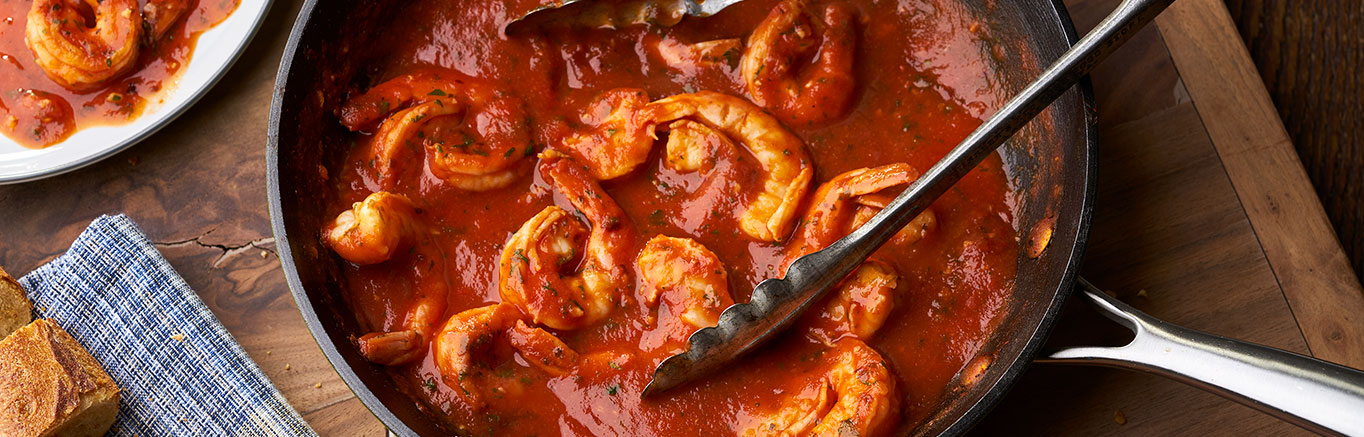 Image of prepared Sautéed Shrimp Italiano