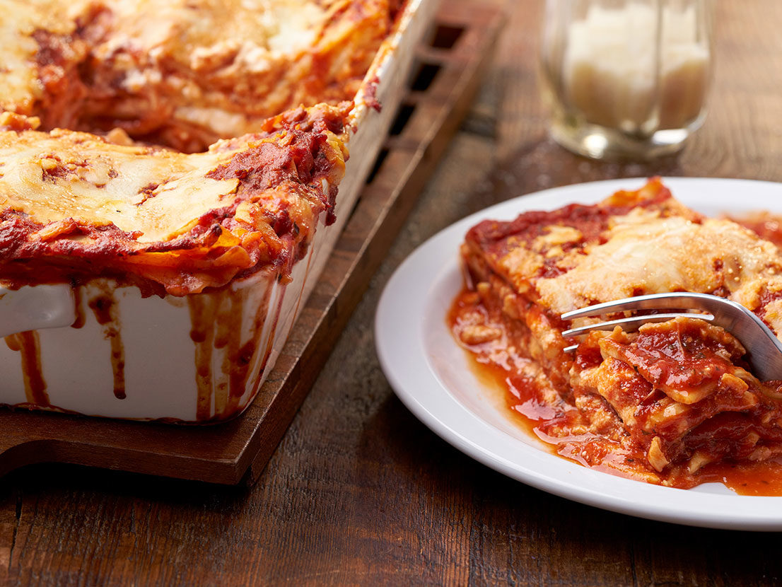 Image of prepared Three Cheese Lasagna recipe