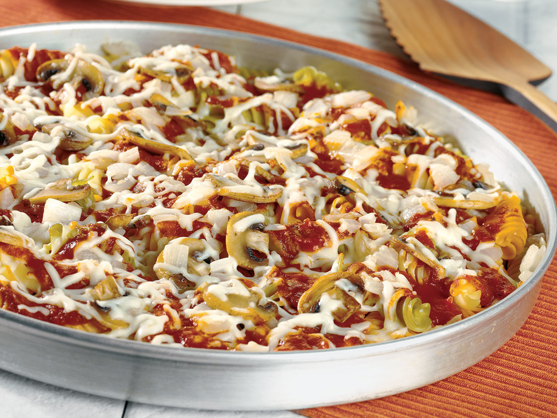 Image of prepared Pasta Pizza Pie recipe