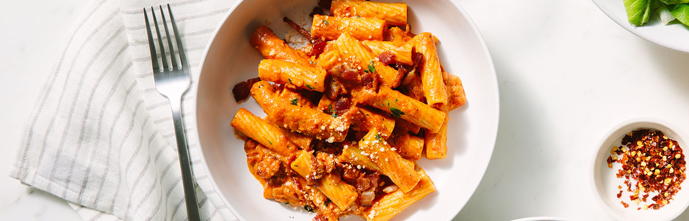 Image of prepared Spicy Rigatoni