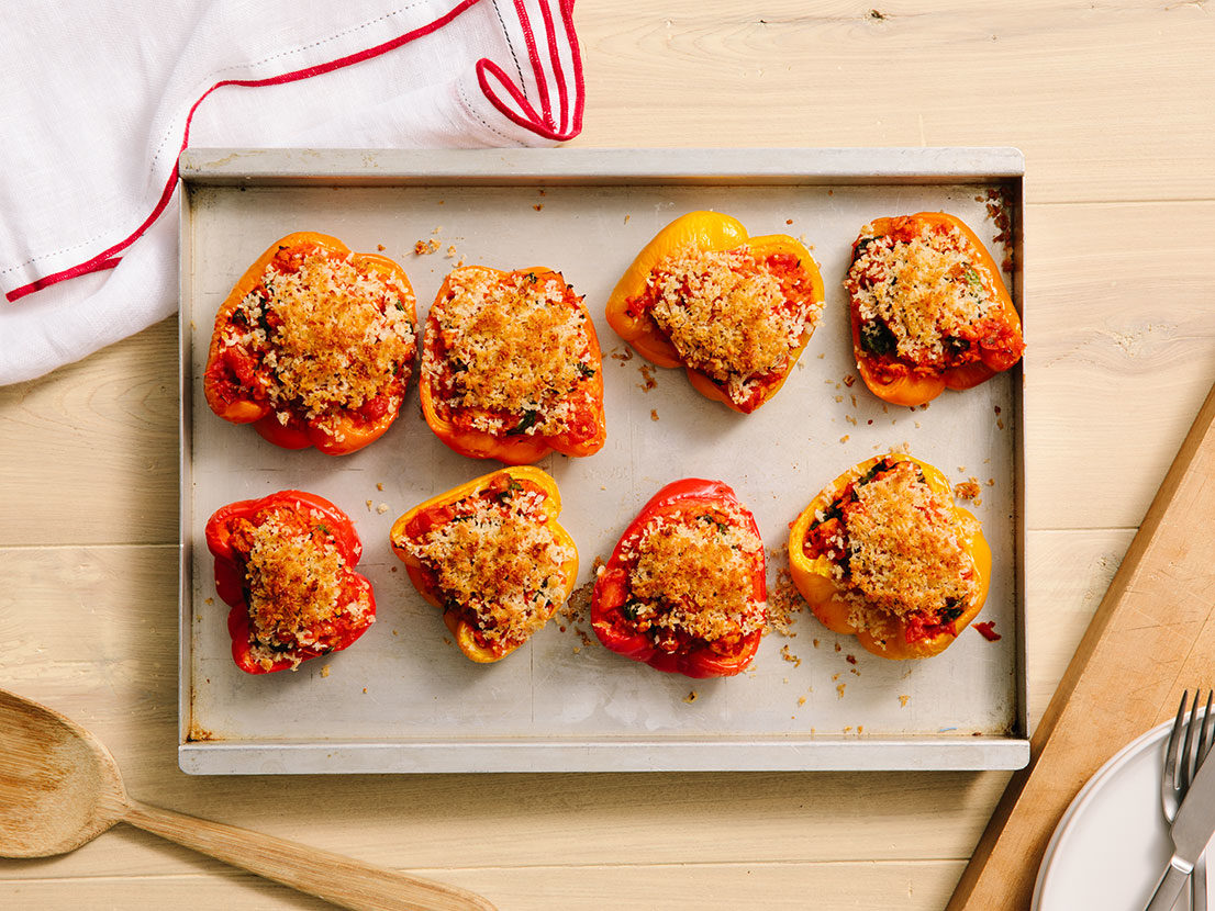 Image of prepared Hearty Italian Stuffed Peppers